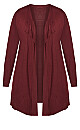 Plus Size Corina Cardigan - plum