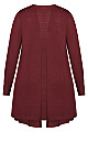 Plus Size Corina Cardigan - plum