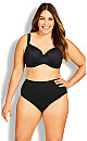 Plus Size Modern Plain Brief 3Pk - black