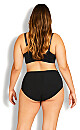 Plus Size Modern Plain Brief 3Pk - black