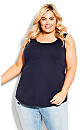 Plain Tank - navy