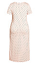 Plus Size Lace Spot Sleep Dress - pink