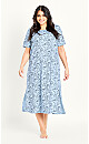 Paisley Sleep Dress - blue