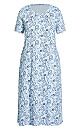 Paisley Sleep Dress - blue