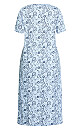 Paisley Sleep Dress - blue