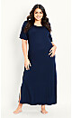 Plain Sleep Dress - navy