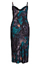 Exotic Surface Dress - teal