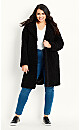 Teddy Coat - black