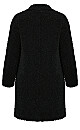 Teddy Coat - black