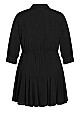 Button Love Dress - black