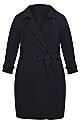 Plus Size Sara Duster Jacket - black