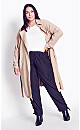 Plus Size Sara Duster Jacket - latte