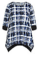 Cailyn Print Tunic - navy