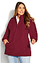 Polar Fleece Zip Jacket - cherry