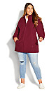 Polar Fleece Zip Jacket - cherry