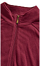 Polar Fleece Zip Jacket - cherry