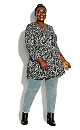 Plus Size Cape Cod Print Tunic - mono