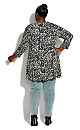 Plus Size Cape Cod Print Tunic - mono