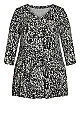 Plus Size Cape Cod Print Tunic - mono