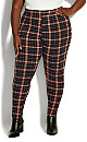 Vibin' Print Legging - red check