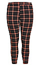 Vibin' Print Legging - red check