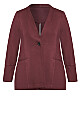 Plus Size Julia Ponte Jacket - shiraz