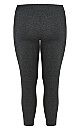 Plus Size Ponte Zipped Jogger - charcoal