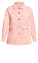 Plus Size Shaylee Corduroy Jacket - blush