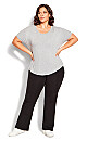 Plus Size Pima Bootleg Legging Black - average