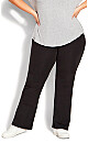 Plus Size Pima Bootleg Legging Black - average