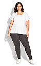 Plus Size Pima High Rise Legging Charcoal - tall