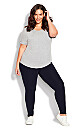 Plus Size Pima High Rise Legging - navy