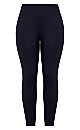 Plus Size Pima High Rise Legging - navy