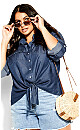 Denim Charm Shirt - dark denim