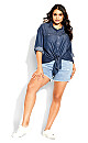 Denim Charm Shirt - dark denim