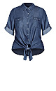 Denim Charm Shirt - dark denim