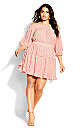 Soft Shadow Dress - pink