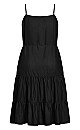 Summer Tier Dress - black