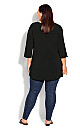 Plus Size Luella Plain Top - black