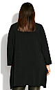 Plus Size Waverly Plain Tunic - black