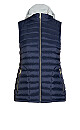 Plus Size Hooded Puffer Vest - navy