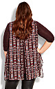 Plus Size Harbor View Print Tunic - plum