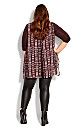 Plus Size Harbor View Print Tunic - plum