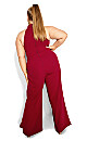 Class Halter Jumpsuit - currant