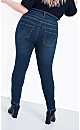 Plus Size Skinny Corset Jean - dark wash