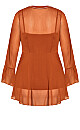 Button Love Top - toffee