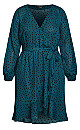 Amber Spot Dress - teal