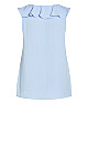 Frill Vest - pale blue