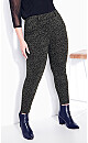 Plus Size Signature Print Pant - gray