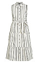 In Stripe Dress - ivory